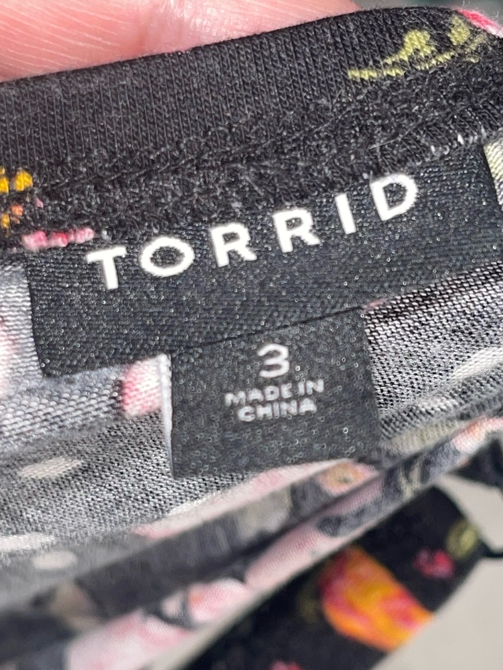 Torrid Plus Size Black Floral Midi Dress with Spaghetti Straps - Picture 5 of 9